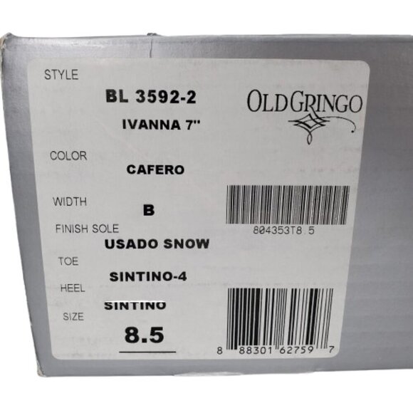 Old Gringo Ivanna 7" Fringe Leather Western Cowboy Boots - Picture 10 of 10